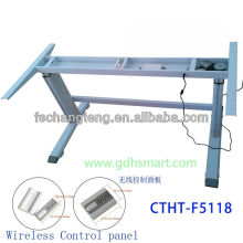 móveis de mesa de escritório ajustável de altura de controle sem fio da China com 2 shore apenas 1 motor por transmissão coaxial